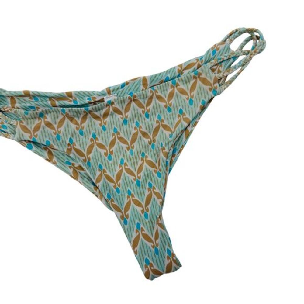 Frankies blue pattern cheeky bikini bottoms‎